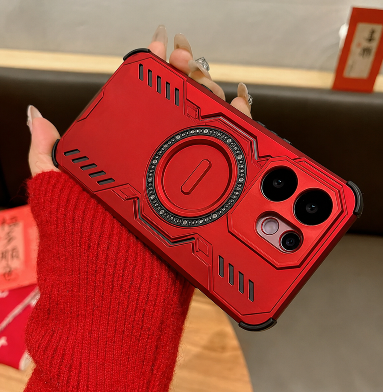 Vivo V60 5G MagSafe Compatible Shockproof Armour Back Cover
