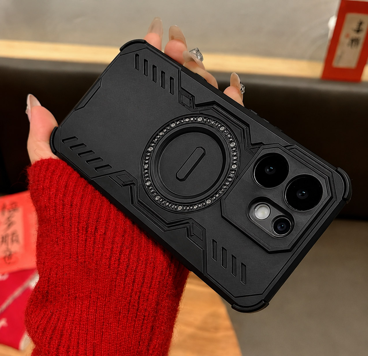 Vivo V60 5G MagSafe Compatible Shockproof Armour Back Cover