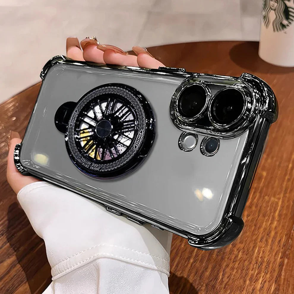 Vivo V60 5G Premium Stress Buster Wheel Rotating Shockproof Airbags Case
