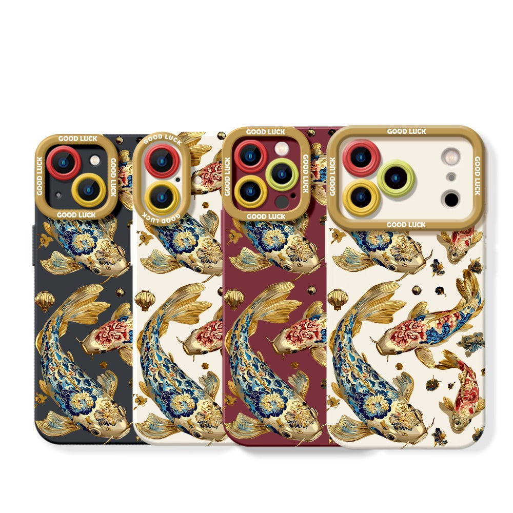 Floral Golden Art Case Series