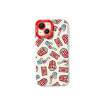 Movie Night Popcorn Tickets Silicone Case for Apple iPhone Series