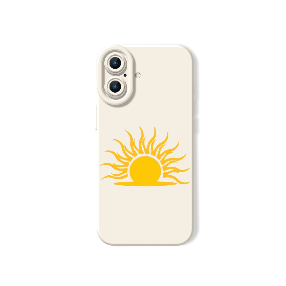 Golden Sunrise Art Silicone Case for Apple iPhone Series