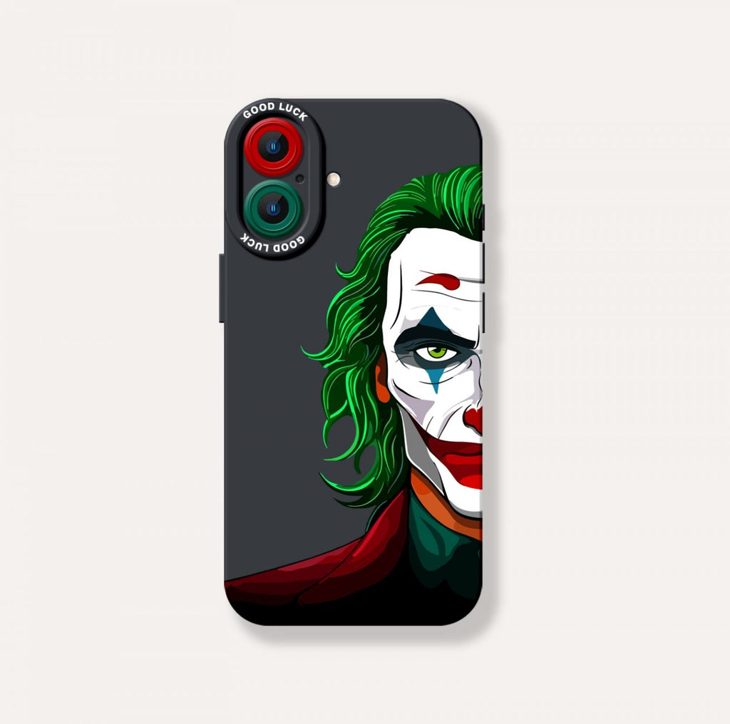 Colorful Clown Mask Art Silicone Case for Apple iPhone Series