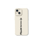 Dream Chaser Jet Black Silicone Case for Apple iPhone Series