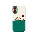 Mountain Sunrise Charm Silicone Case for Apple iPhone Series