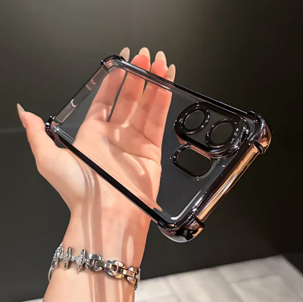 Vivo V60 5G Transparent Shockproof Airbag Corner Back Cover
