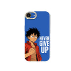 Never Give Up Anime Warrior Silicone Case for Apple iPhone Series