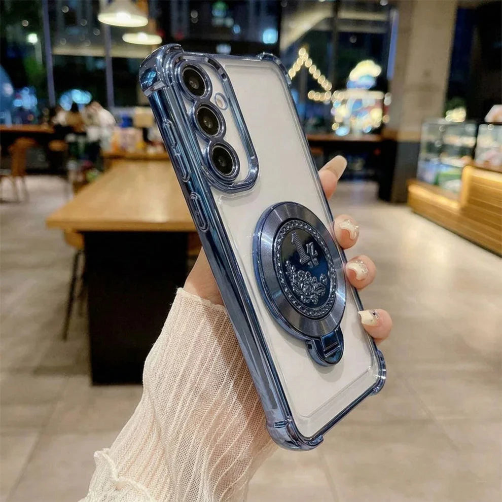 Samsung Galaxy M56 5G Premium Billion Wheel Rotating Shockproof Airbags Case