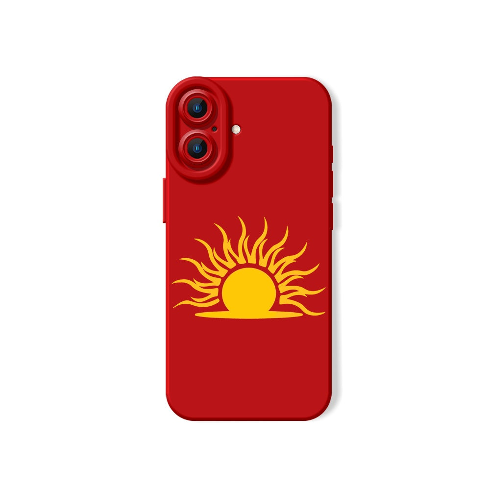 Golden Sunrise Art Silicone Case for Apple iPhone Series