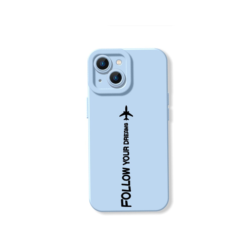 Dream Chaser Jet Black Silicone Case for Apple iPhone Series