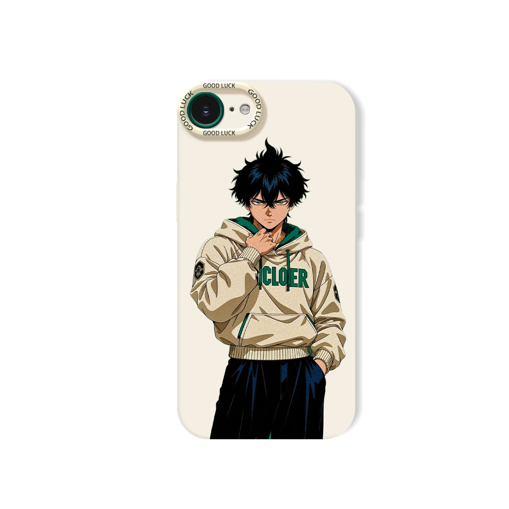 Anime Hoodie Character Vibe Silicone Case for Apple iPhone Series