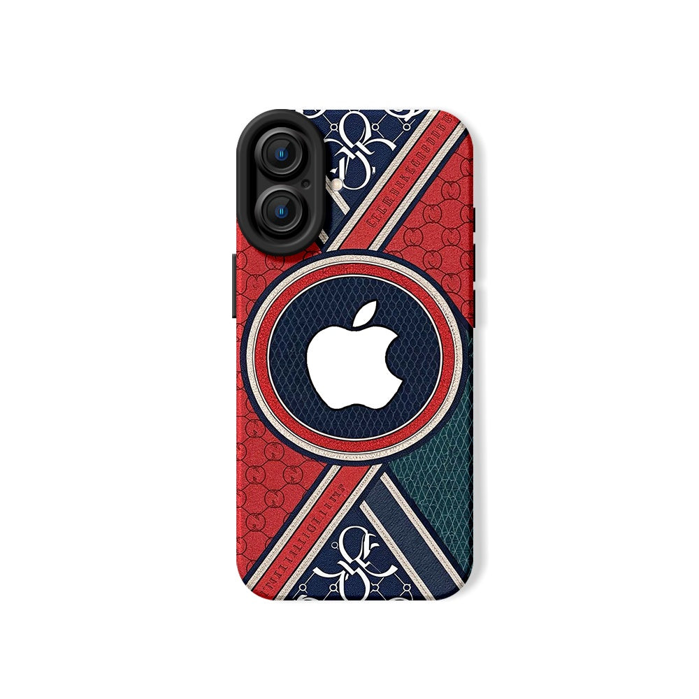 Bold Geometric Elegance Silicone Case for Apple iPhone Series