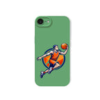Dynamic Dunk Basketball Art Silicone Case for Apple iPhone Series