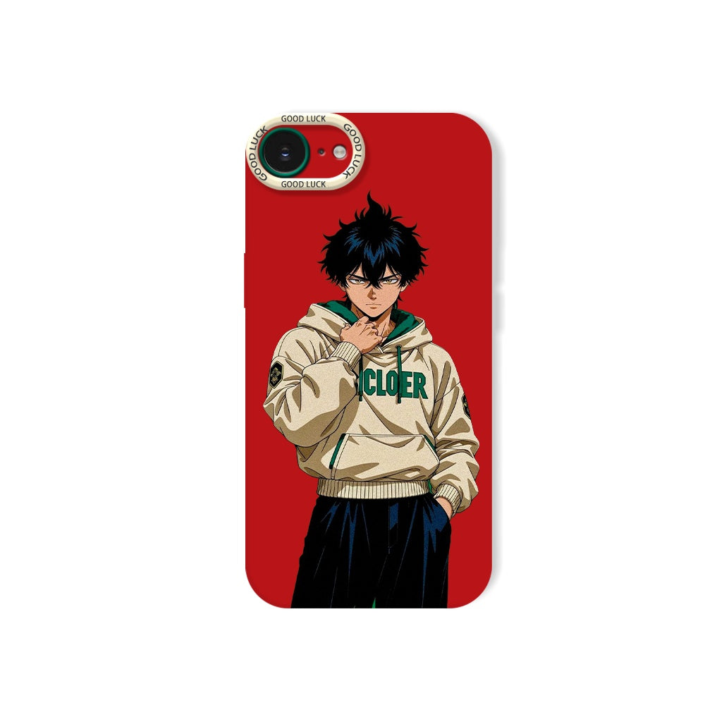 Anime Hoodie Character Vibe Silicone Case for Apple iPhone Series