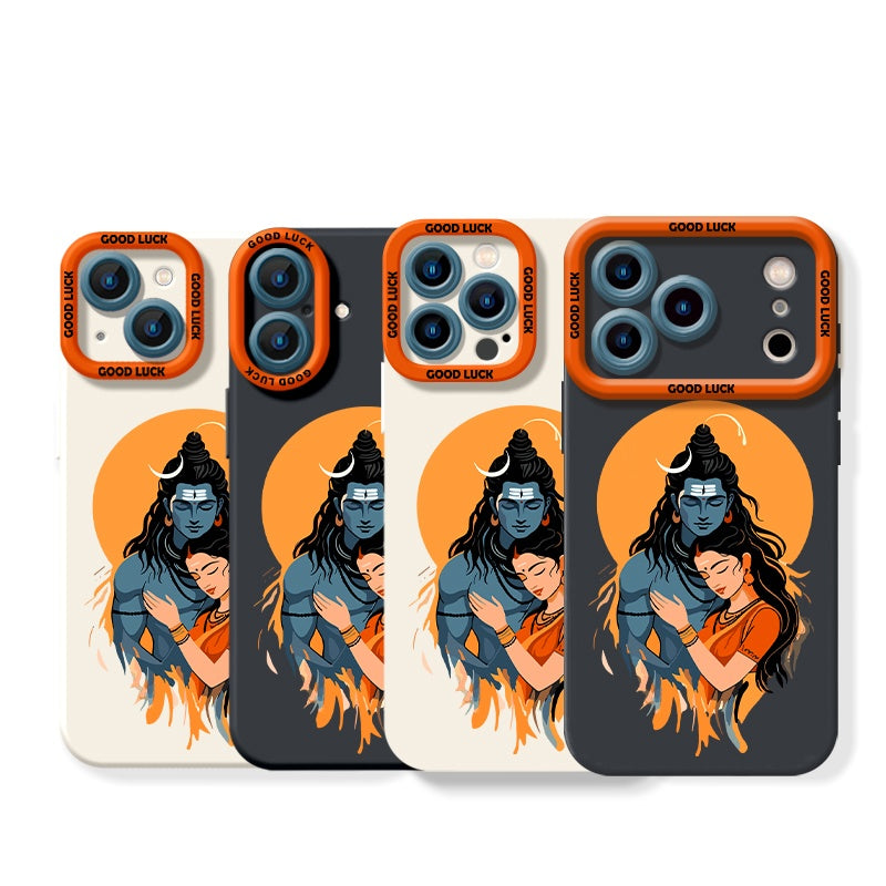 Divine Embrace Art Silicone Case for Apple iPhone Series