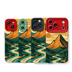 Golden Mountain Vista Silicone Case for Apple iPhone Series