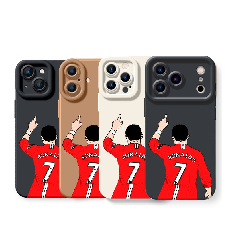 Victory Celebration Red Jersey Silicone Case for Apple iPhone Series