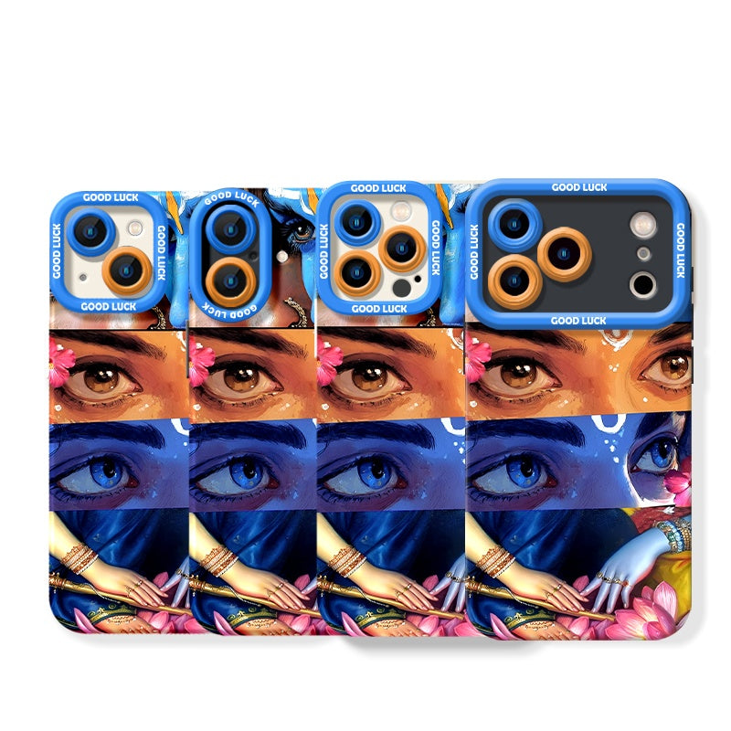 Divine Glimpse Artistry Silicone Case for Apple iPhone Series