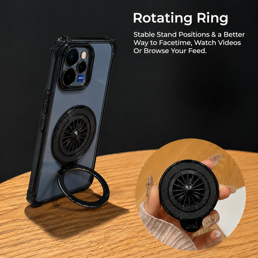 Vivo V70 5G Premium Spinner Wheel Stress Relief Shockproof Protective Case