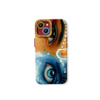 Divine Gaze Watercolor Art Silicone Case for Apple iPhone Series
