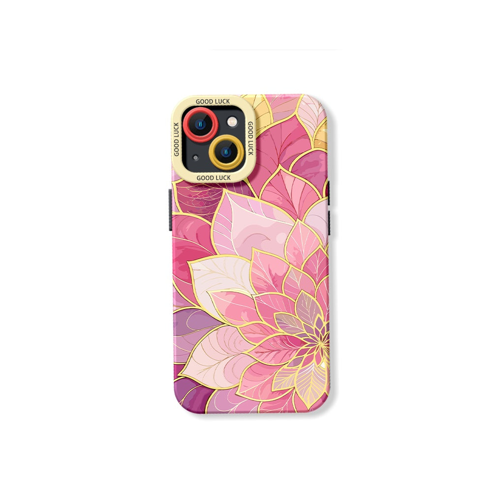 Radiant Petals Bliss Silicone Case for Apple iPhone Series