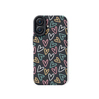 Colorful Heartbeat Delight Silicone Case for Apple iPhone Series