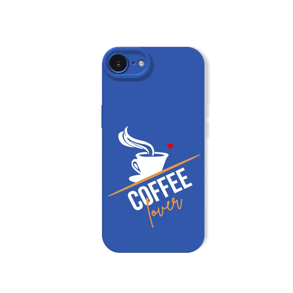 Coffee Lover Brew Brown Silicone Case for Apple iPhone Series