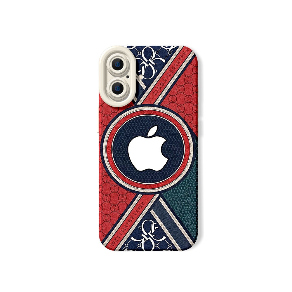 Bold Geometric Elegance Silicone Case for Apple iPhone Series