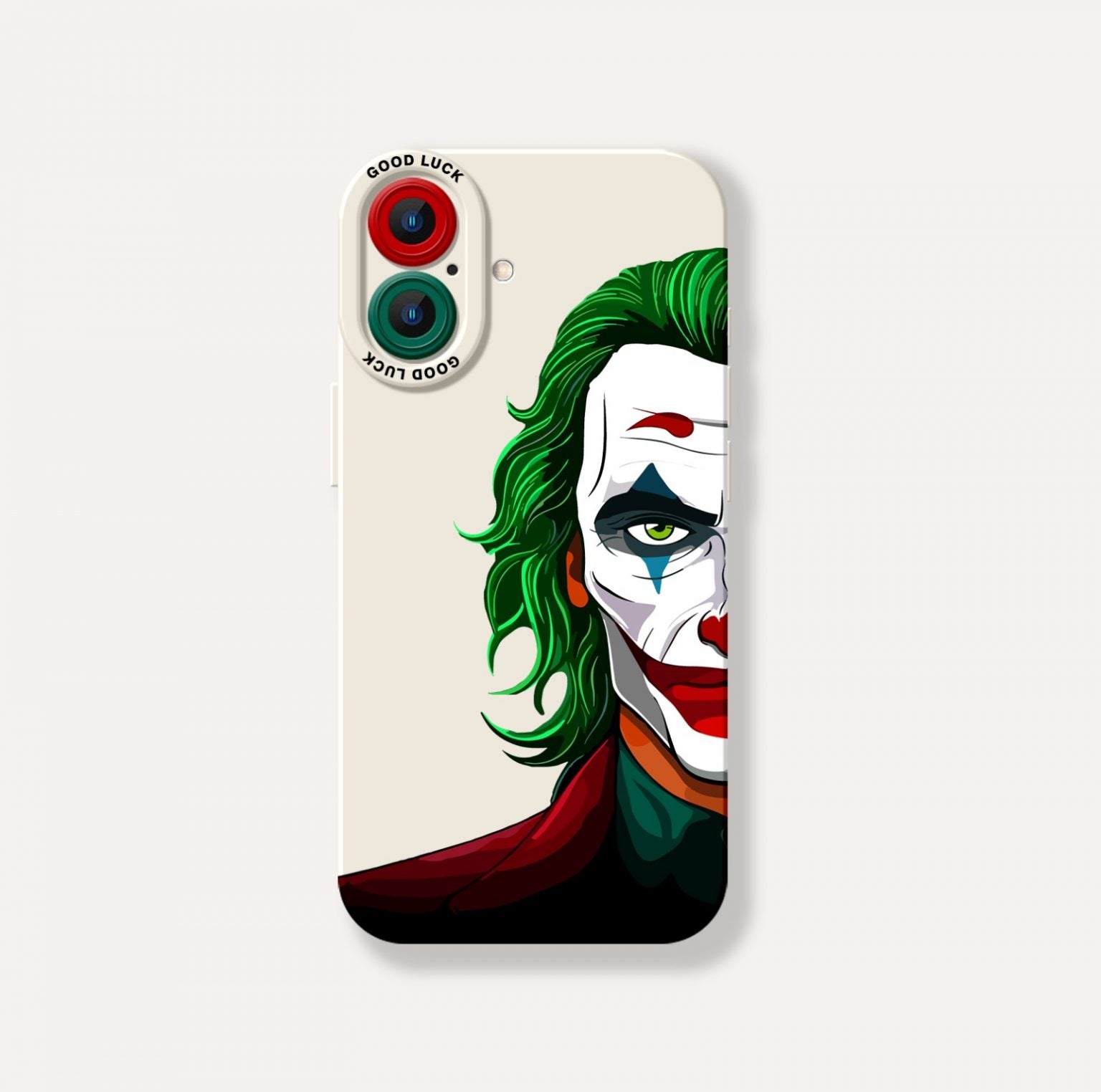 Colorful Clown Mask Art Silicone Case for Apple iPhone Series