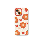 Retro Petal Pop Silicone Case for Apple iPhone Series