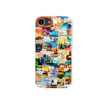 World Travel Collage Silicone Case for Apple iPhone Series