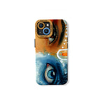 Divine Gaze Watercolor Art Silicone Case for Apple iPhone Series